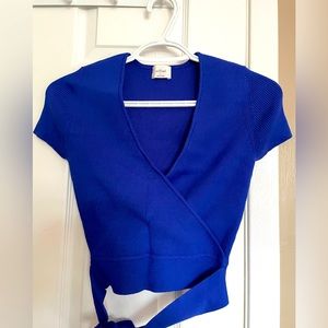 NWOT Wilfred All Tied Up Top in azure blue
